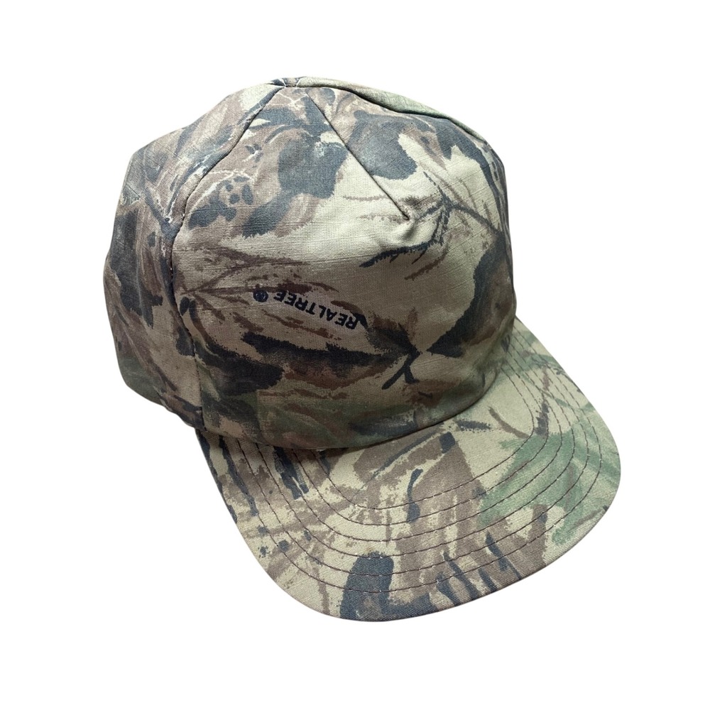 Vintage Realtree Gore-Tex Camo Hat Mens Snapback Made in USA Waterproof Hunting